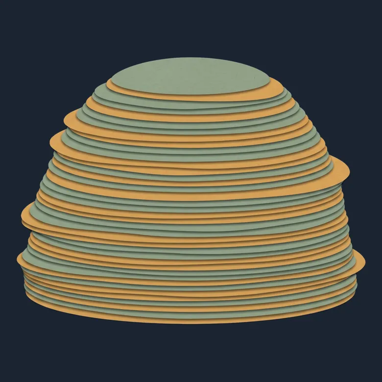 Cut-paper portrait of Stromatolites